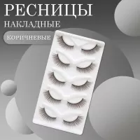 Ресницы накладные коричневые zong-03